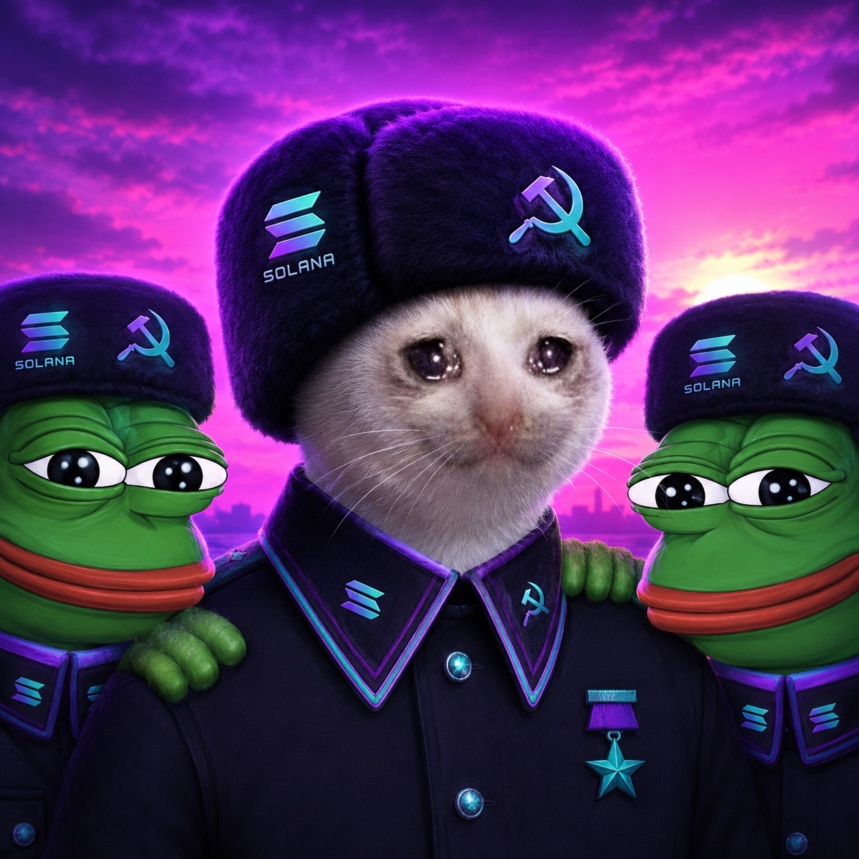 SOLCAT β the crying comrade cat of Solana